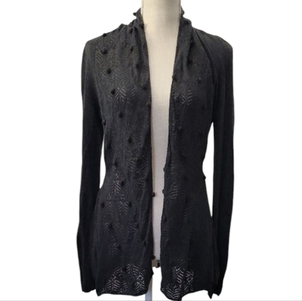 Knitted & Knotted Elegant Black Women's Sweater